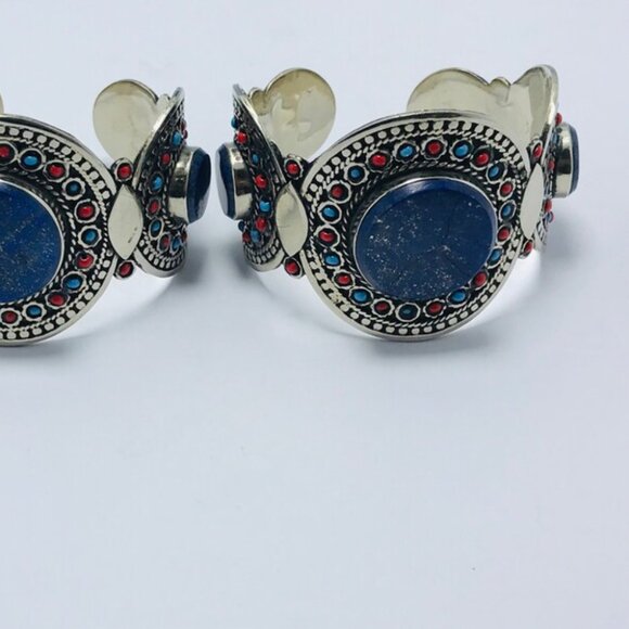 Single Handmade Kuchi Cuff Bracelet: Afghan Tribal Jewelry - Picture 11 of 13